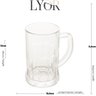 Kit 2 Caneca Chopp Cerveja Vidro Frankfurt 565ml Lyor Grande Cor:transparente - 2