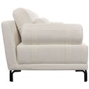 Ver imagem 3 de Sofá 4 Lugares para Sala Living Pés Metálicos 274cm Mondo K01 Bouclê Creme - Lyam Decor