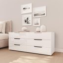 Ver imagem 1 de Cômoda Madri com 6 Gavetas 150x63cm Branco 250698