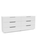 Ver imagem 2 de Cômoda Madri com 6 Gavetas 150x63cm Branco 250698