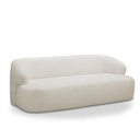 Ver imagem 5 de Poltrona Namoradeira 150cm Decorativa Charlote Sala de Estar Pés em Madeira Bouclê Off White G88 - G