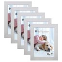 Ver imagem 1 de Kit 5 Molduras Porta Retrato 15X21 Branco