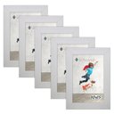 Ver imagem 1 de Kit 5 Molduras Porta Retrato 10X15 Branco