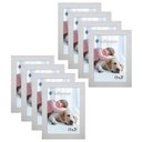 Ver imagem 1 de Kit 8 Molduras Porta Retrato 15X21 Branco