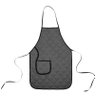 Avental de Cozinha Plastificado Com Touca Listra Cinza - 3