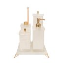 Ver imagem 1 de Kit lavabo Com 5 peças Charm Acrílico Pérola