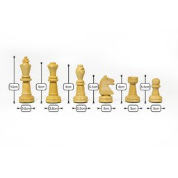 Conjunto de Xadrez Oficial - Botticelli - Rei com 10cm - 3