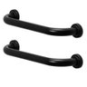 Barra de Apoio Alça Inox 40cm Preto Kit 2 Unidades Cadeirante Deficiente Acessibilidade Idoso - 1