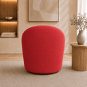 Ver imagem 3 de Poltrona Decorativa Yara Base Giratória Veludo Sala Estar Quarto Recepção Confortável