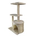 Ver imagem 1 de Arranhador de Gato 3 Andares Grande Casinha Aconchegante Brinquedo Confortável Animal de Estimação D