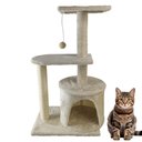 Ver mais imagens de Arranhador de Gato 3 Andares Grande Casinha Aconchegante Brinquedo Confortável Animal de Estimação D