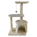 Ver imagem 2 de Arranhador de Gato 3 Andares Grande Casinha Aconchegante Brinquedo Confortável Animal de Estimação D