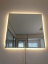 Ver imagem 2 de Espelho lapidado bisotê Iluminado com LED Quente 60x60cm TOUCH