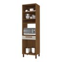 Ver imagem 2 de Paneleiro 60 cm Monza 2 Portas 1 Gaveta Freijó/Off White - Indekes