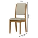 Ver imagem 3 de Cadeira para Mesa de Jantar Carol Kit 2 Peças Ype Veludo Nude – New Ceval