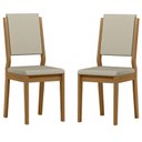 Ver imagem 1 de Cadeira para Mesa de Jantar Carol Kit 2 Peças Ype Veludo Nude – New Ceval