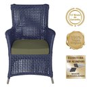 Ver imagem 2 de Poltrona e Mesa Igapó em Alumínio Fendi Corda Náutica E13 Azul