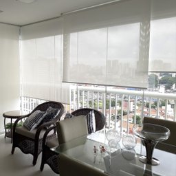 Persiana rolo tela solar 5% sacada 1,00m x 1,20m c/ bandô - 7