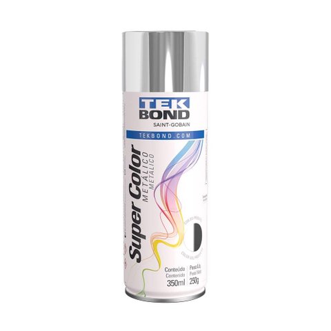 Tinta Spray Cromado Metálico 250g / 350ml - Tekbond 23281006900