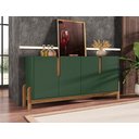 Ver imagem 2 de Buffet Lizz 1.70 Verde Oliva/cedro - Casa D Móveis