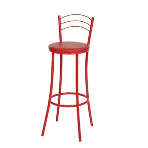 Kit 2 Banquetas Pintadas Vermelho BP26-A A107 Tre Paroni