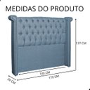 Ver imagem 4 de Cabeceira de Cama Box Estofada 140 Cm Solteiro Sienna Linho