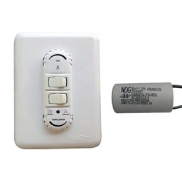 Interruptor Controle Parede Ventilador Latina 127v Capacitor - 1