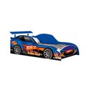 Ver imagem 3 de Cama Carro Solteiro Racing Car para Meninos Racing Car Relâmpago Azul