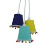 Lustre Pendente Cacho Quarto Infantil com Pompons Coloridos - 1