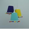 Lustre Pendente Cacho Quarto Infantil com Pompons Coloridos - 4