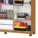 Ver imagem 6 de Guarda-Roupa Solteiro com 6 Portas e 2 Gavetas 153cm Multimóveis CR35562 Madeirado/Branco