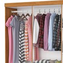 Ver imagem 3 de Guarda-Roupa Solteiro com 6 Portas e 2 Gavetas 153cm Multimóveis CR35562 Madeirado/Branco
