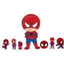Ver imagem 3 de Kit Painel Lona 1,50x1,00m e Displays Homem Aranha Cute