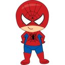 Ver imagem 4 de Kit Painel Lona 1,50x1,00m e Displays Homem Aranha Cute
