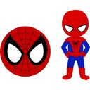 Ver imagem 7 de Kit Painel Lona 1,50x1,00m e Displays Homem Aranha Cute