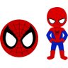 Kit 7 Peças Displays Chão e Mesa Homem Aranha Cute - 6