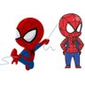 Kit 7 Peças Displays Chão e Mesa Homem Aranha Cute - 5