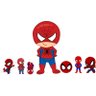Kit 7 Peças Displays Chão e Mesa Homem Aranha Cute - 2