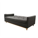 Ver imagem 3 de Sofa Iris 2.10 Bau e Cama Nobly Veludo Cinza