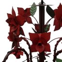 Ver imagem 5 de Lustre para Sala de Estar Rustica com Flores de Ferro Artesanais - Vermelho