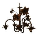 Ver imagem 1 de Luminária para Decoração de Loja Lustre com Flores para Ambiente Moderno - Verniz
