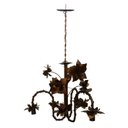 Ver imagem 4 de Luminária para Decoração de Loja Lustre com Flores para Ambiente Moderno - Verniz