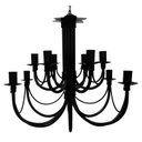 Ver imagem 1 de Lindo Pendente Luminária de Teto Decorativa Sala Dois Andares Preto