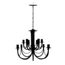 Ver imagem 4 de Lindo Pendente Luminária de Teto Decorativa Sala Dois Andares Preto