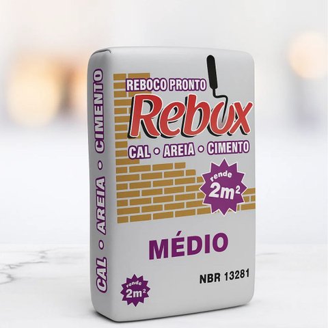 Reboco Pronto 3 em 1 Medio - Rebox