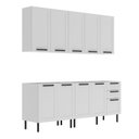 Ver imagem 7 de Armário de Cozinha Modulada Completa 6 Peças 100% Mdf Phoenix Móvel na Caixa