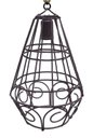 Ver imagem 3 de Pendente Rustico Modelo Industrial Iluminação de Sala e Varanda de Ferro - Verniz