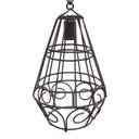 Ver imagem 3 de Pendente Rustico Modelo Industrial Iluminação de Sala e Varanda de Ferro - Verniz