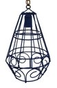 Ver imagem 3 de Luminária Aramado de Ferro para Sala de Jantar Moderna Simples - Azul Del Rey