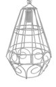 Ver imagem 3 de Luminária Aramado de Ferro para Sala de Jantar Moderna Simples - Branco